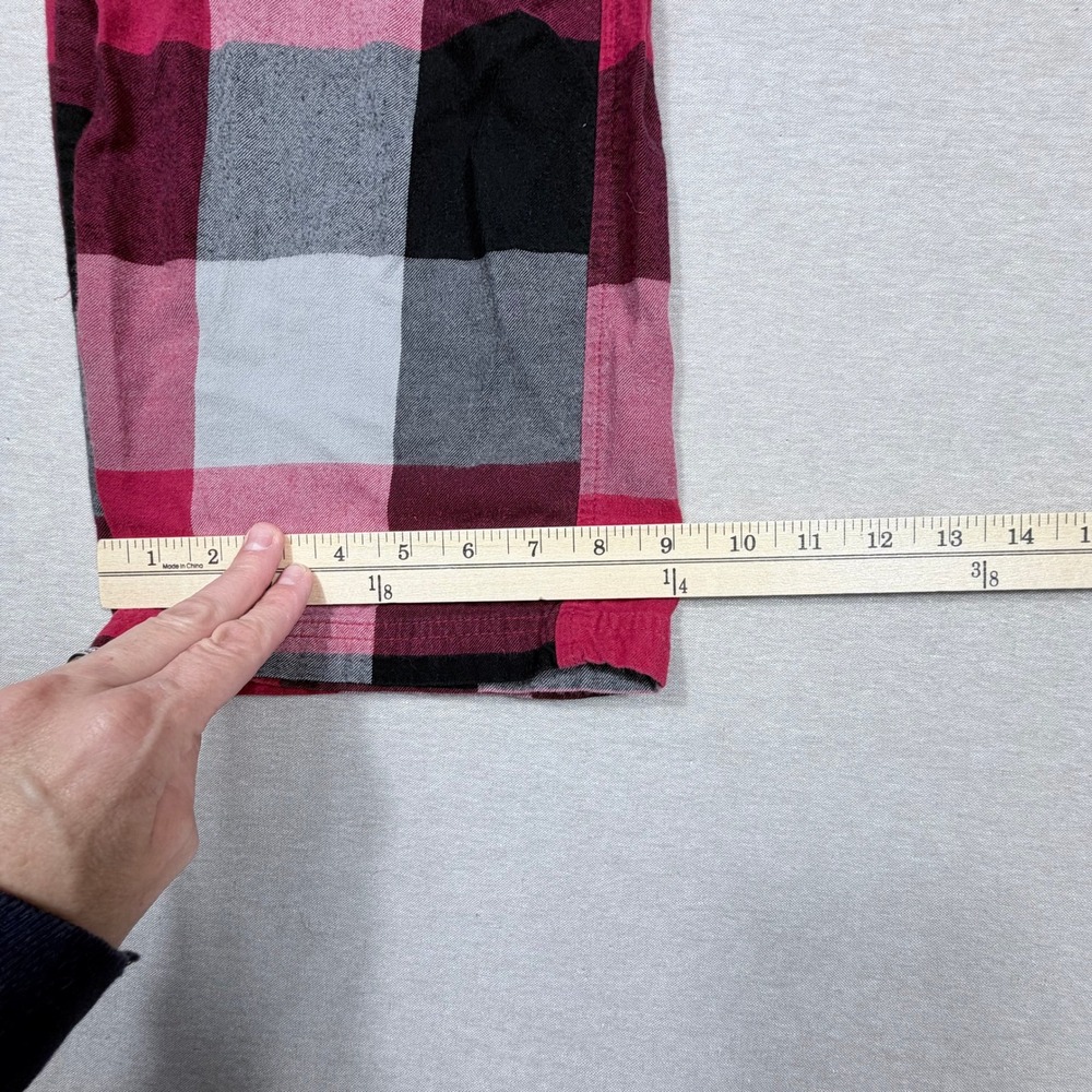 Eddie Bauer Sleepwear Mens Red Black Buffalo Plaid Pajama Lounge Pants Size M - Picture 7 of 7